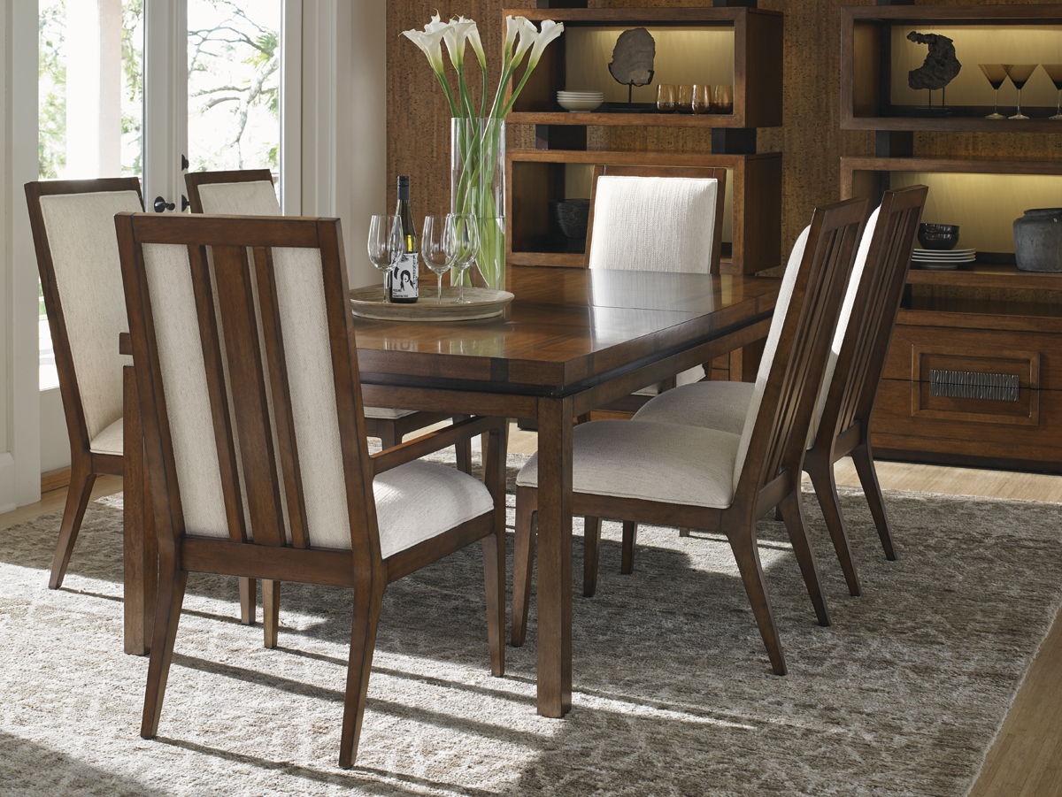 Island Fusion - Marquesa Rectangular Dining Table - Dark Brown