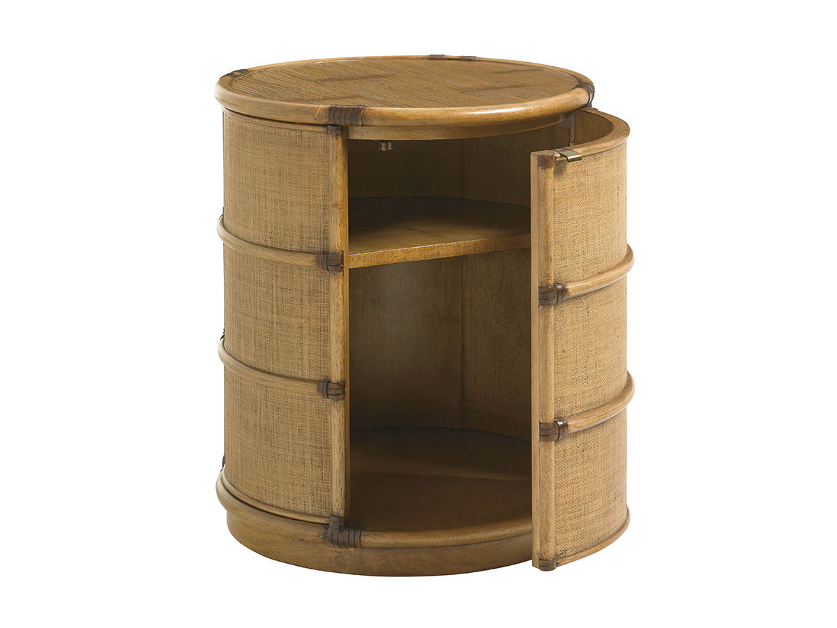 Twin Palms - Cassada Drum Table - Light Brown