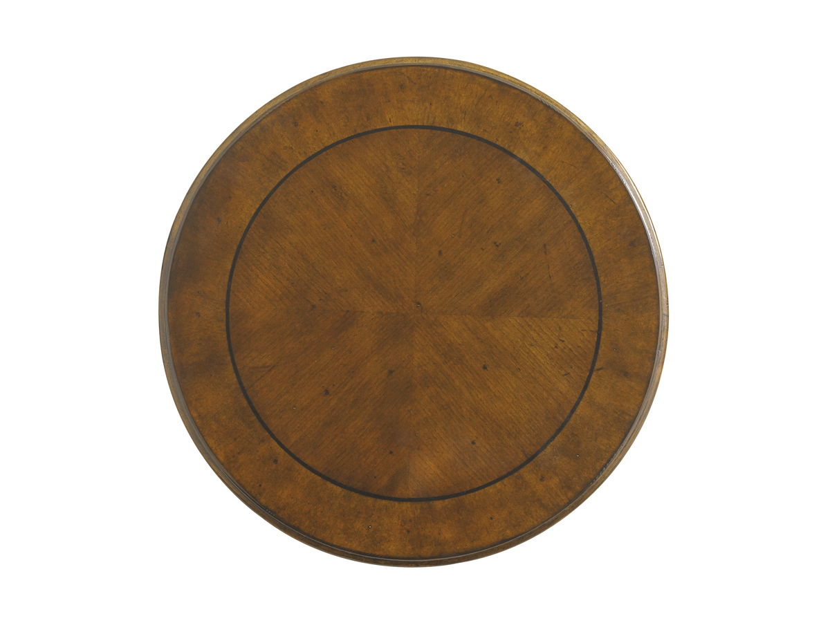 Bali Hai - Belize Round End Table - Dark Brown