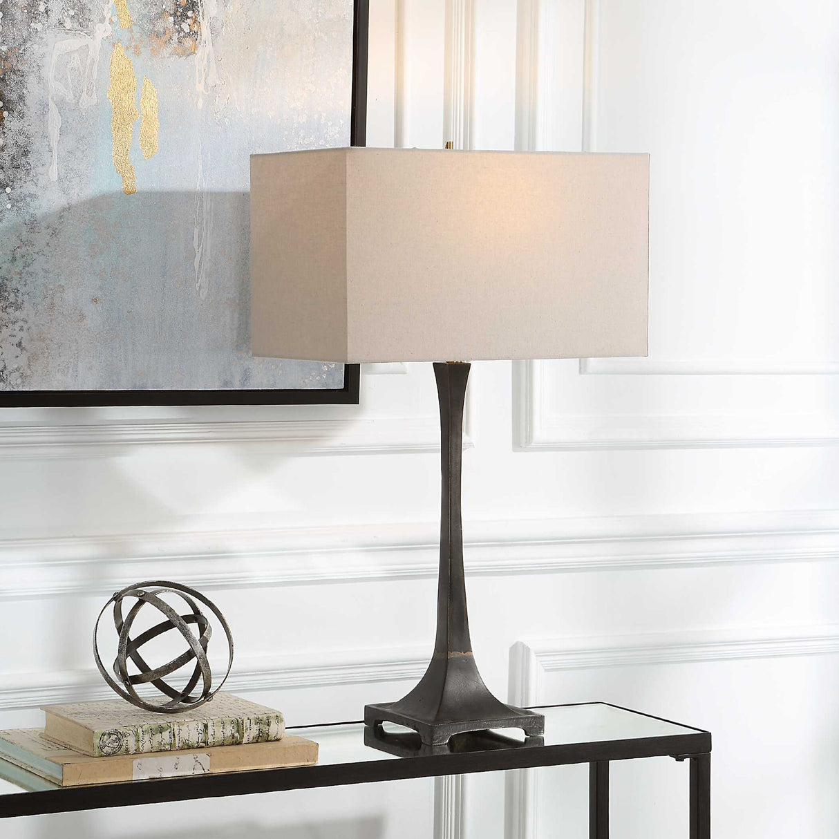 Reydan - Table Lamp - Brown, Dark