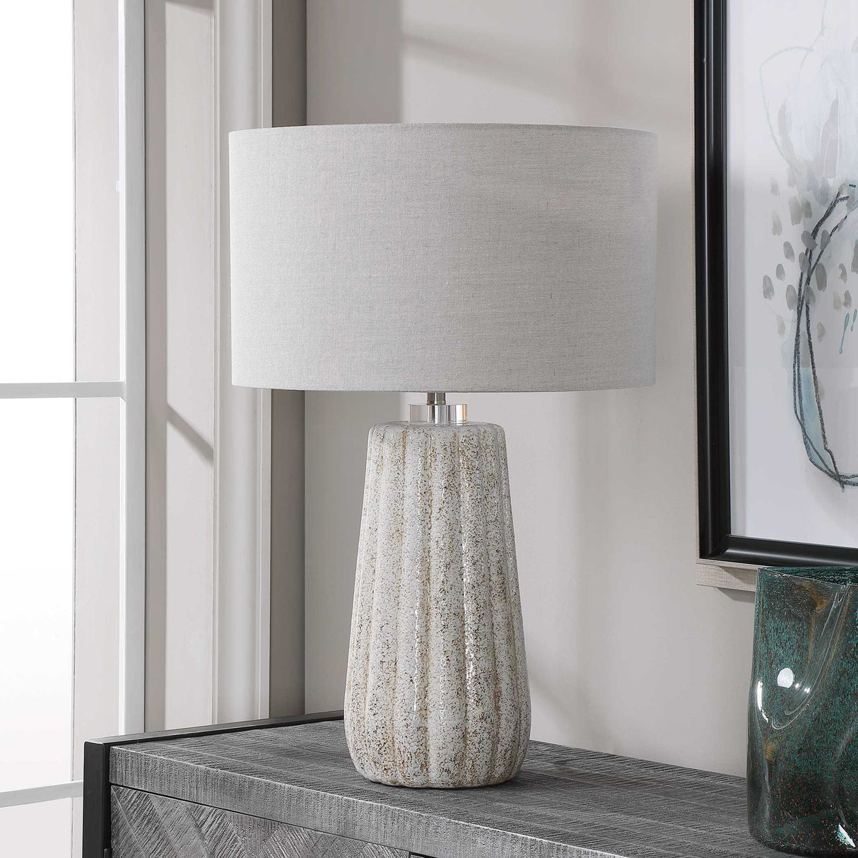 Pikes - Table Lamp - Stone-ivory