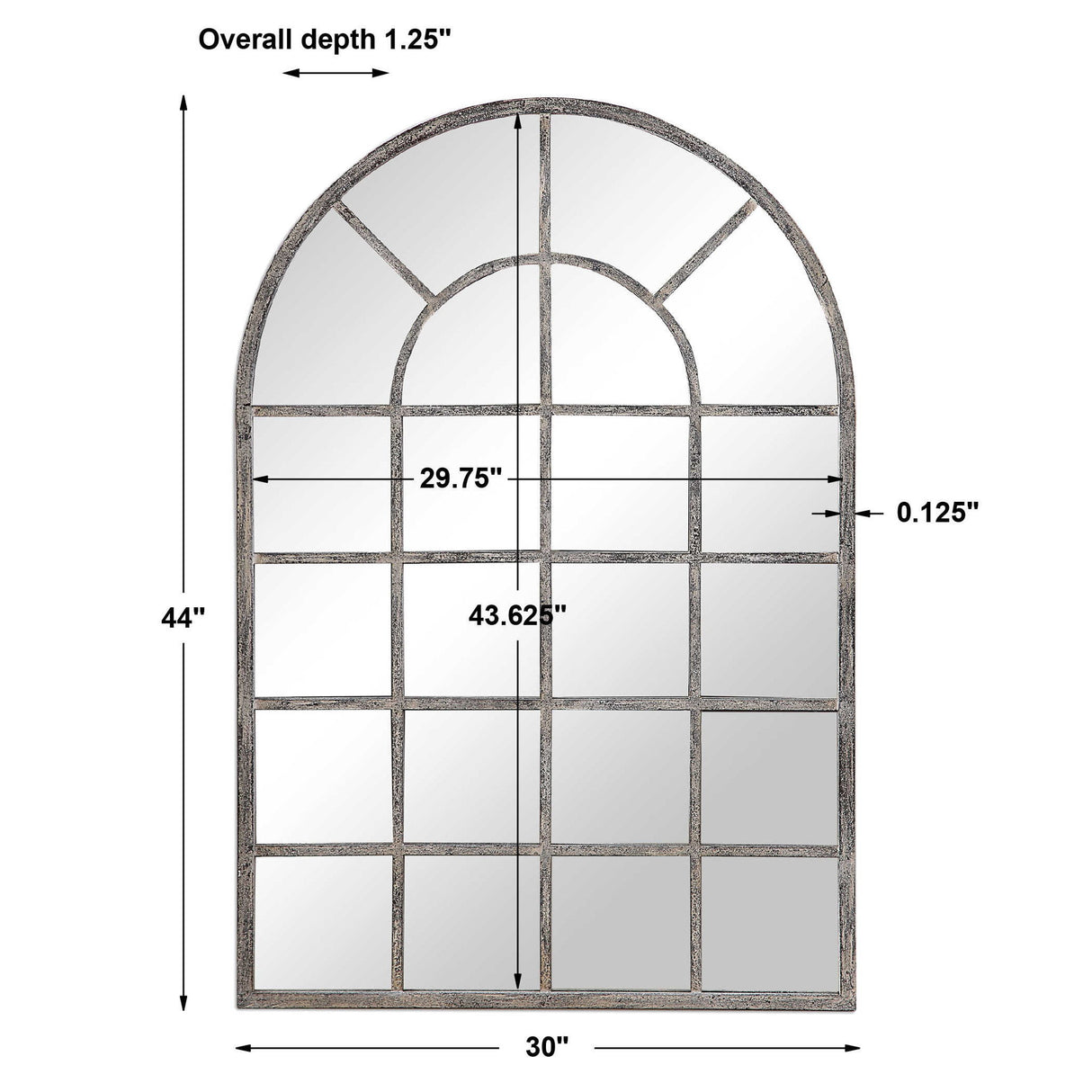 Mirror - Antique Rustic Gray