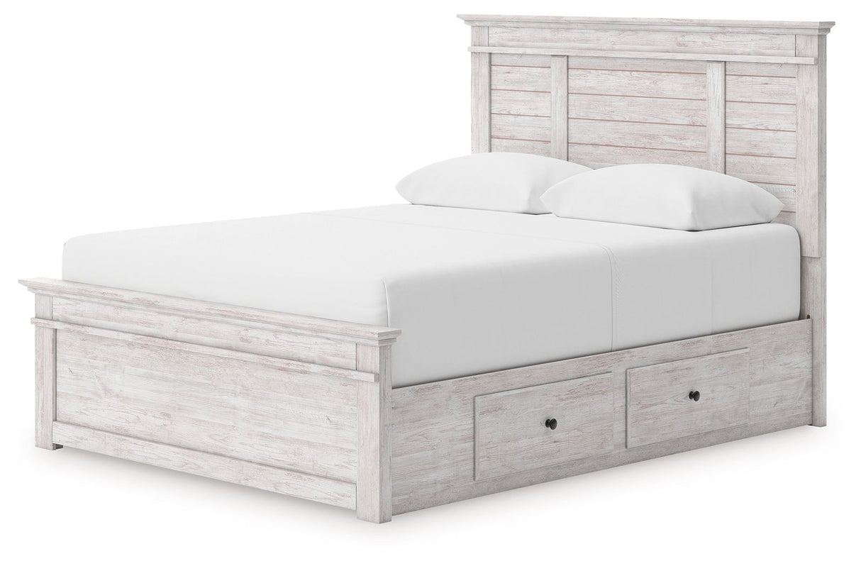 Makidern - Panel Storage Bed