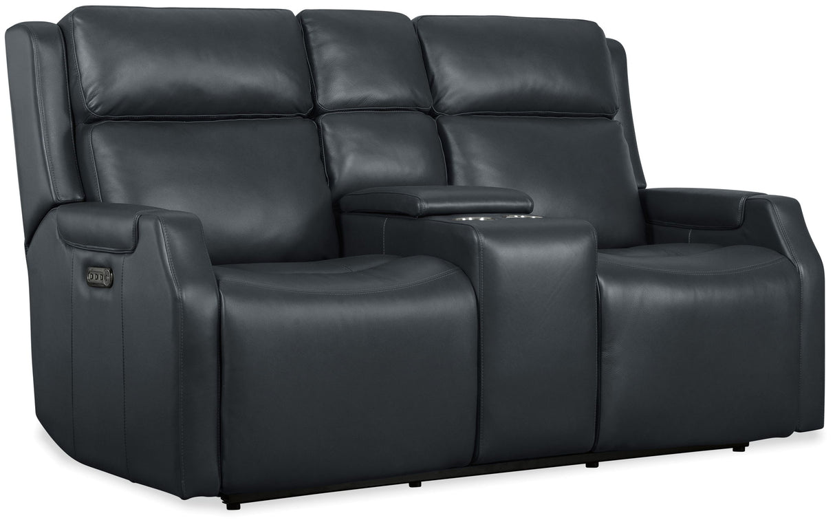 MS - Nelson Zero Gravity Power Console Loveseat With Power Headrests And Lumbar