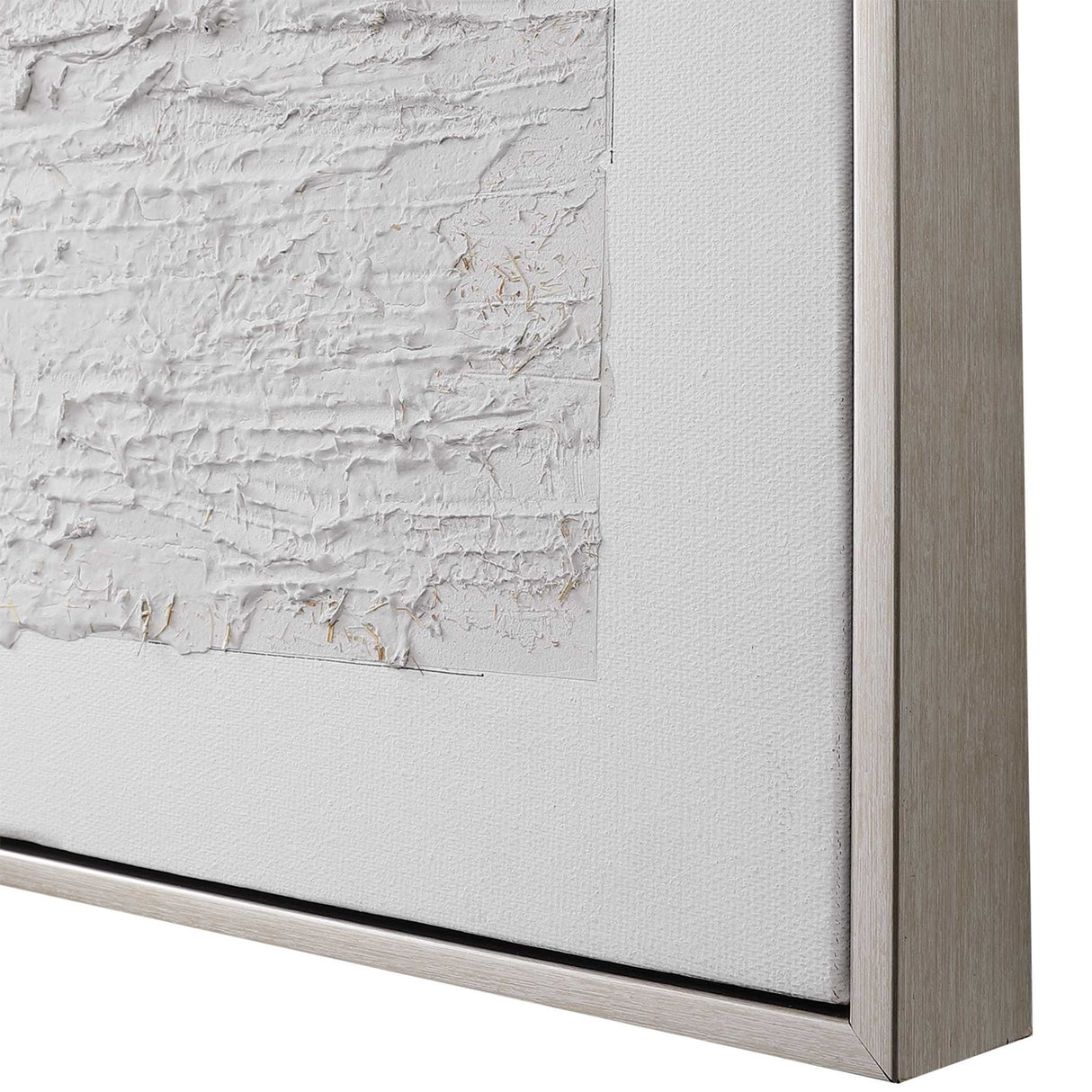 Stardust - Hand Painted Modern Art - Pearl Silver