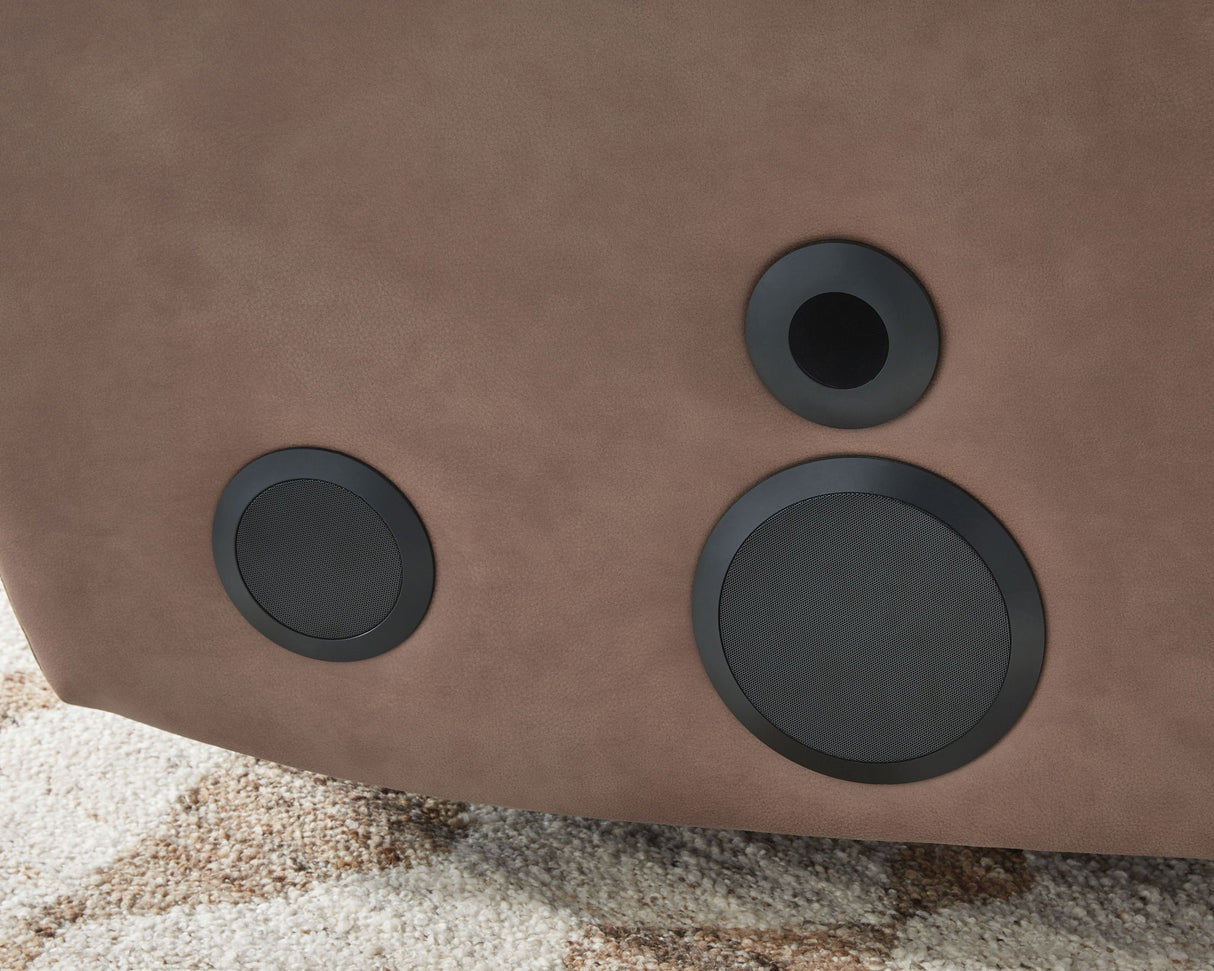 Lorrenton - Glider Power Recliner With Audio System - Caramel