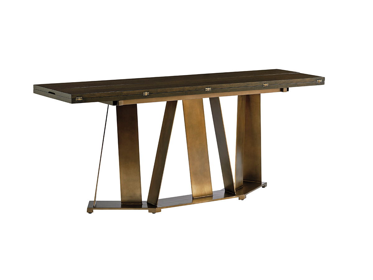 Cross Effect - Gateway Flip-Top Console - Dark Brown