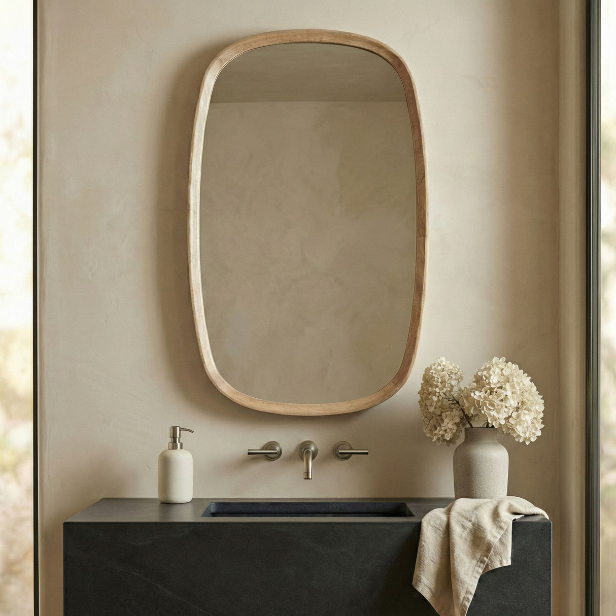 Priscott - Wall Mirror - Brown