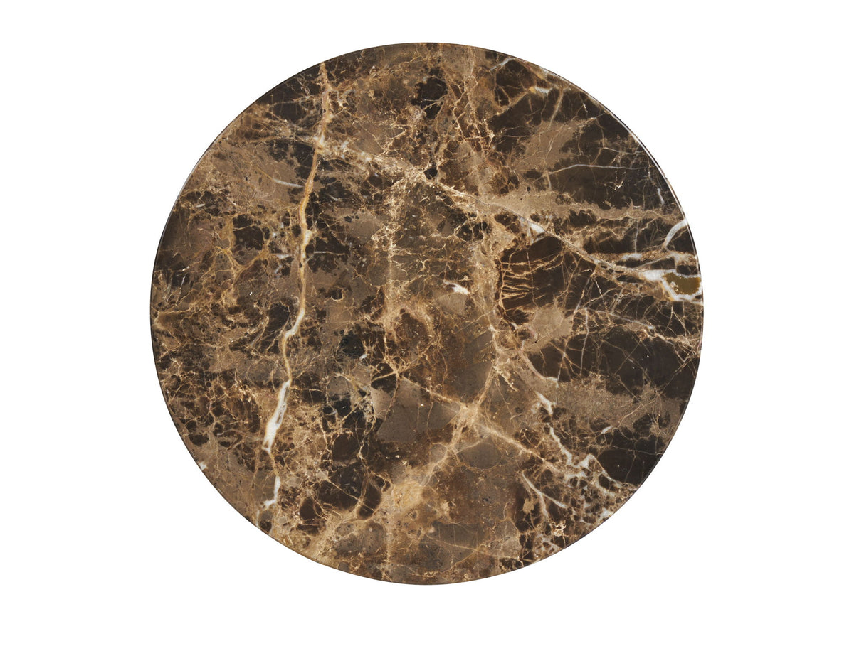 Zanzibar - Kampala Round Accent Table - Dark Brown