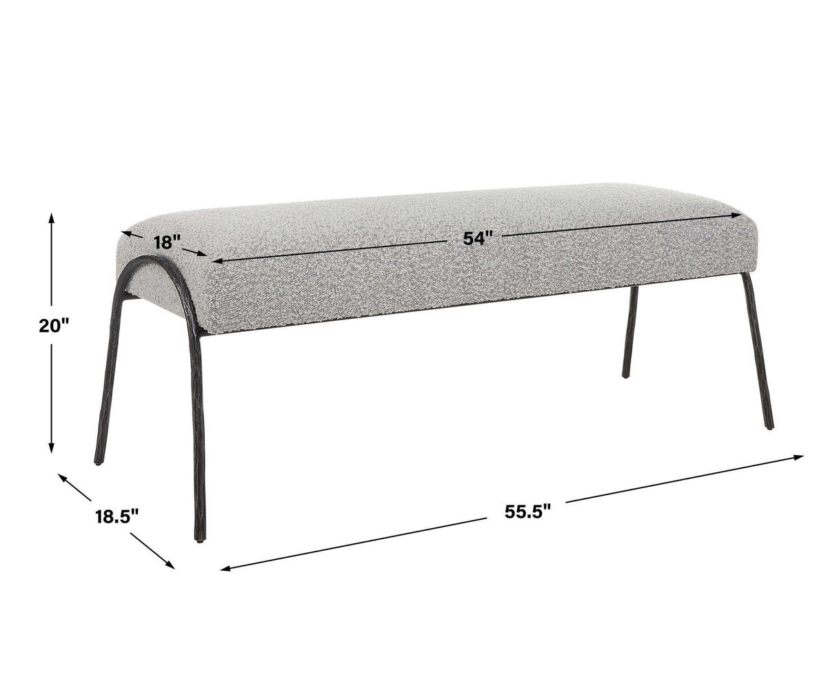 Jacobsen - Modern Bench - Gray