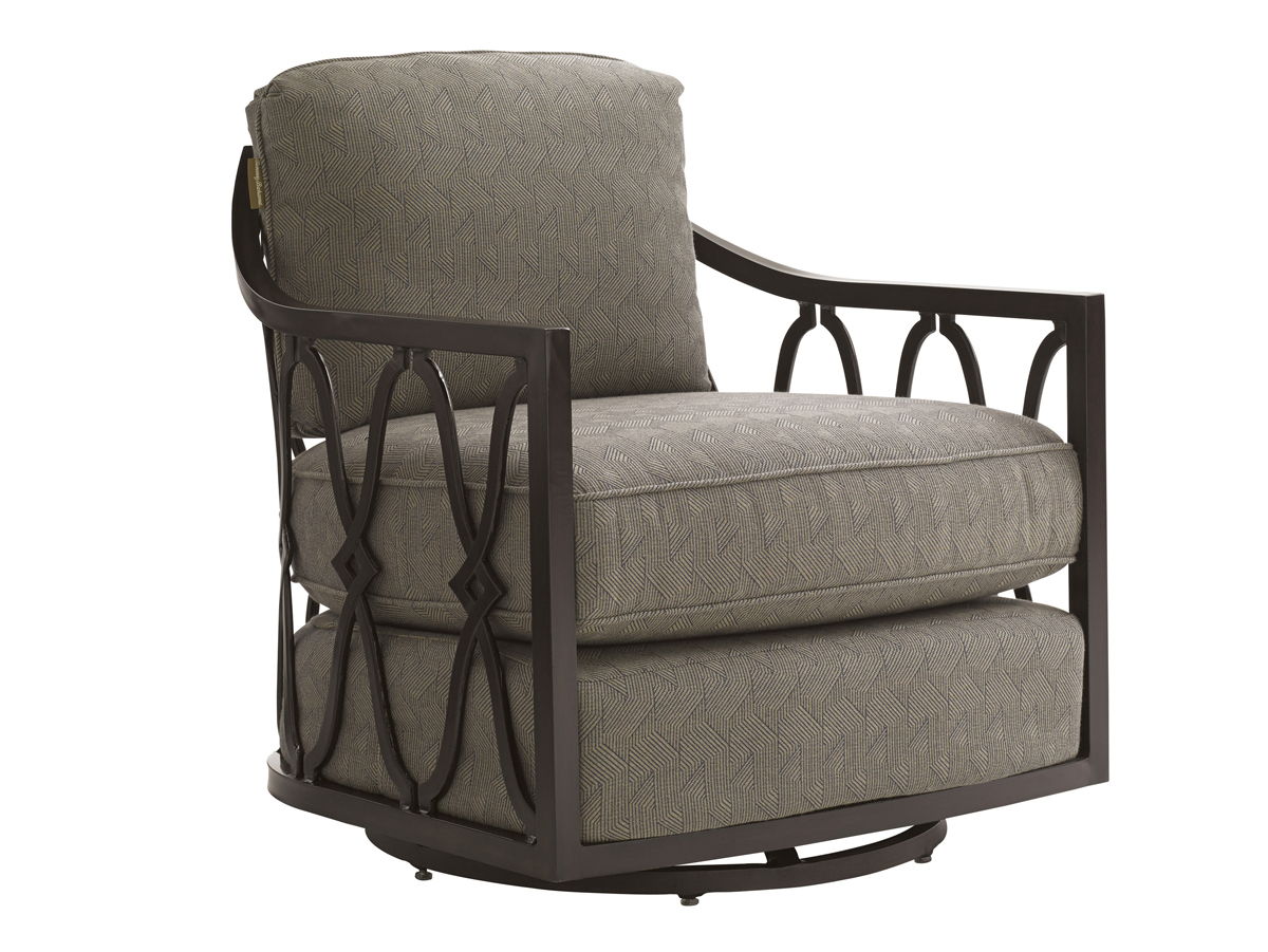 Royal Kahala Black Sands - Swivel Chair - Dark Brown