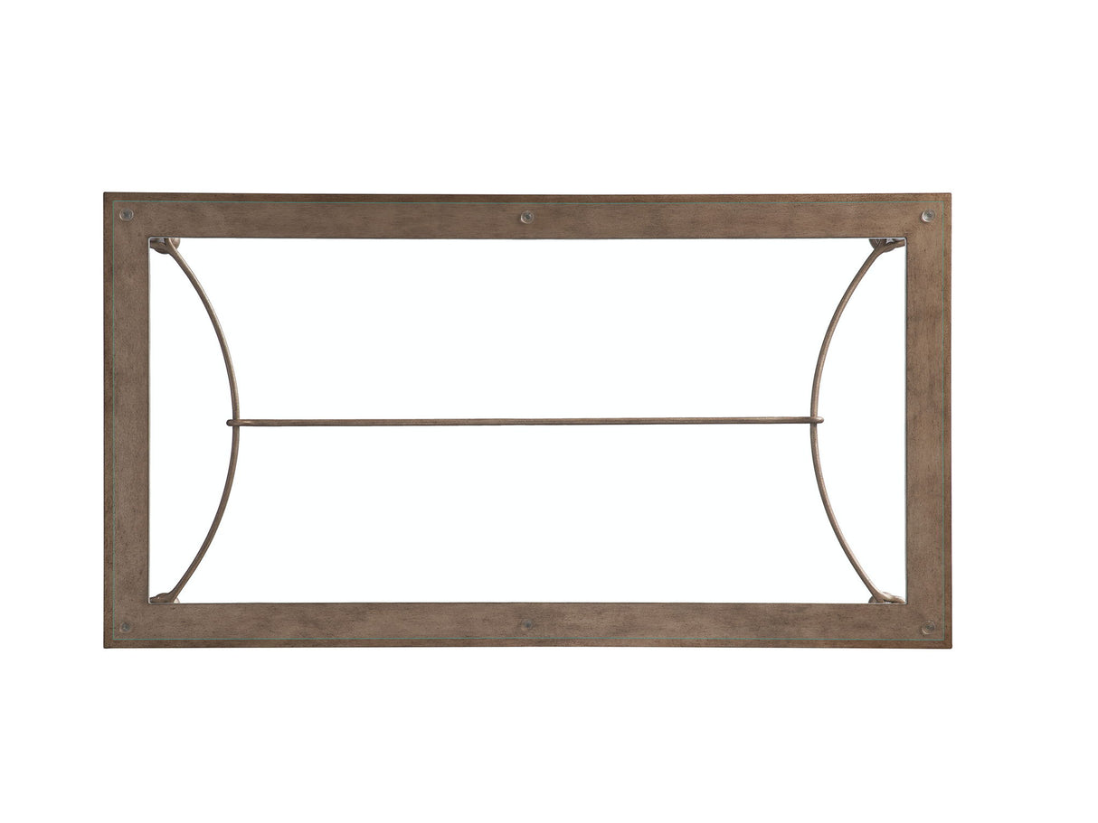 Laguna - Bluff Metal And Glass Table