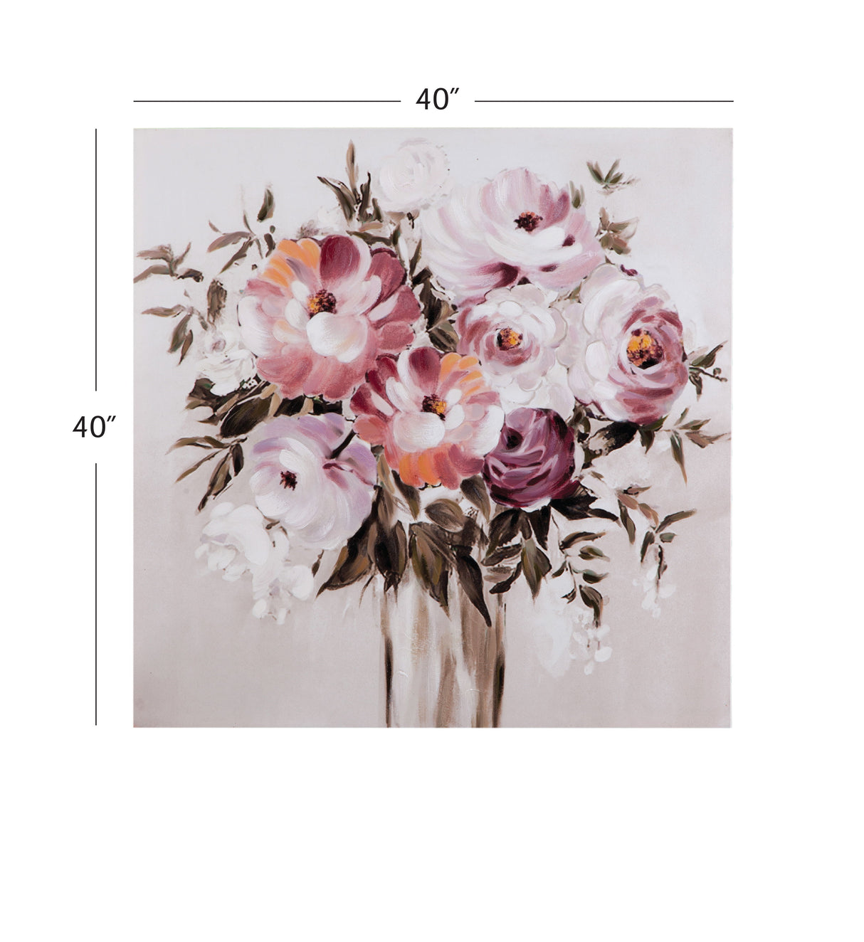 A Gift Canvas Art - Beige / Pink