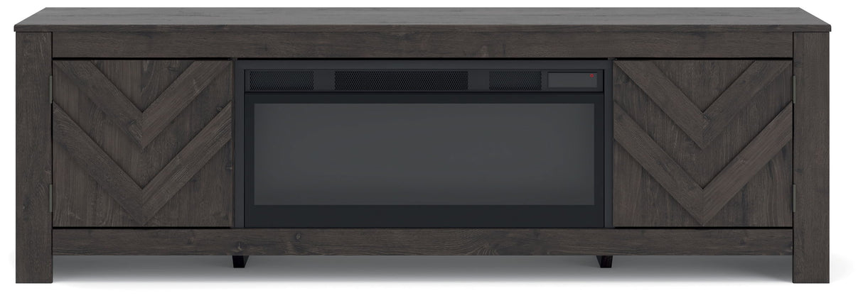 Cayboni - LG TV Stand With Fireplace Option