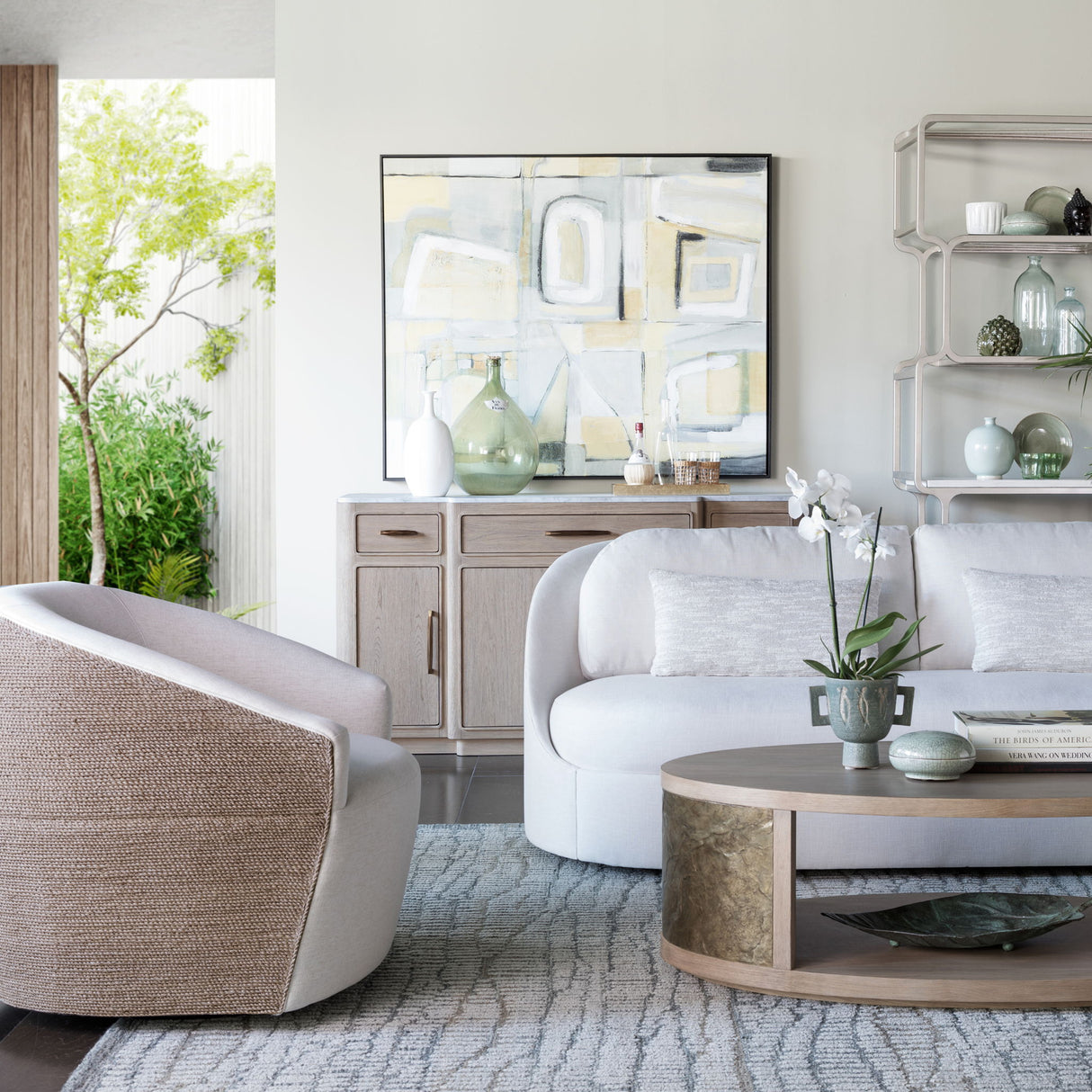 Simpatico - Simpatico Oval Cocktail Table - Light Brown