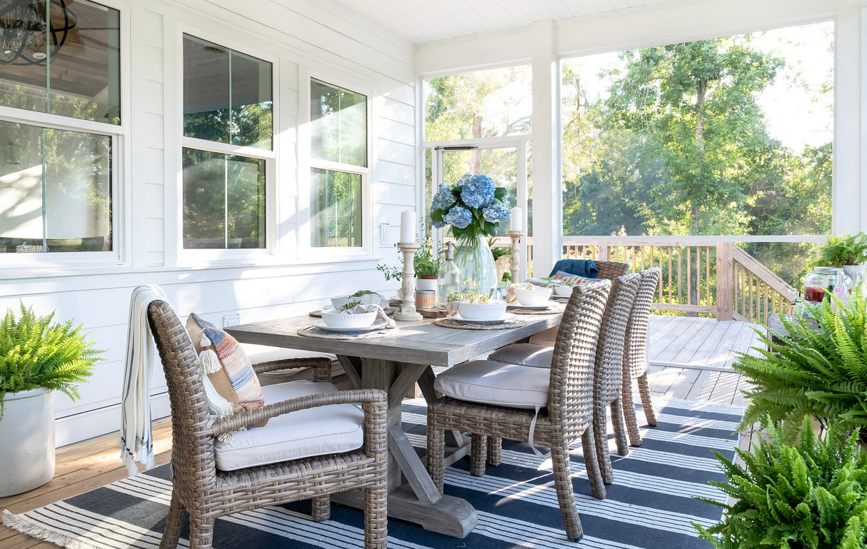 Coastal Teak - Trestle Dining Table - Teak