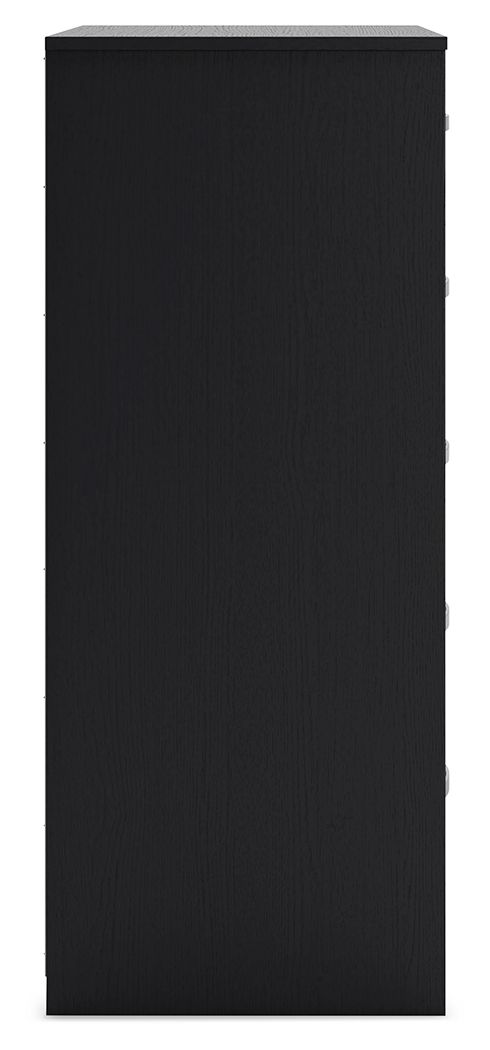 Finch - Five Drawer Chest - 46" Height - Black