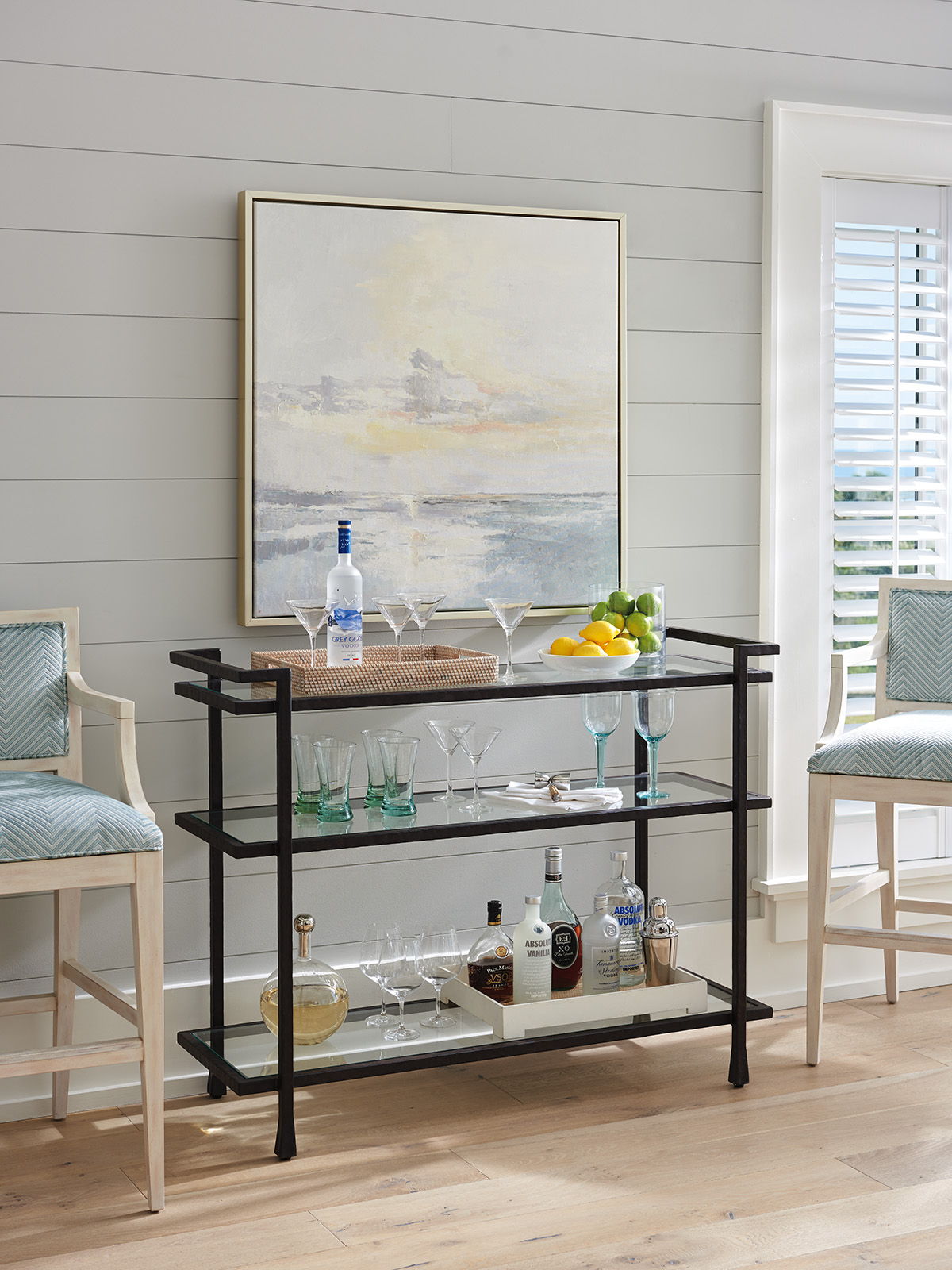 Newport - Huntington Metal Server - Black