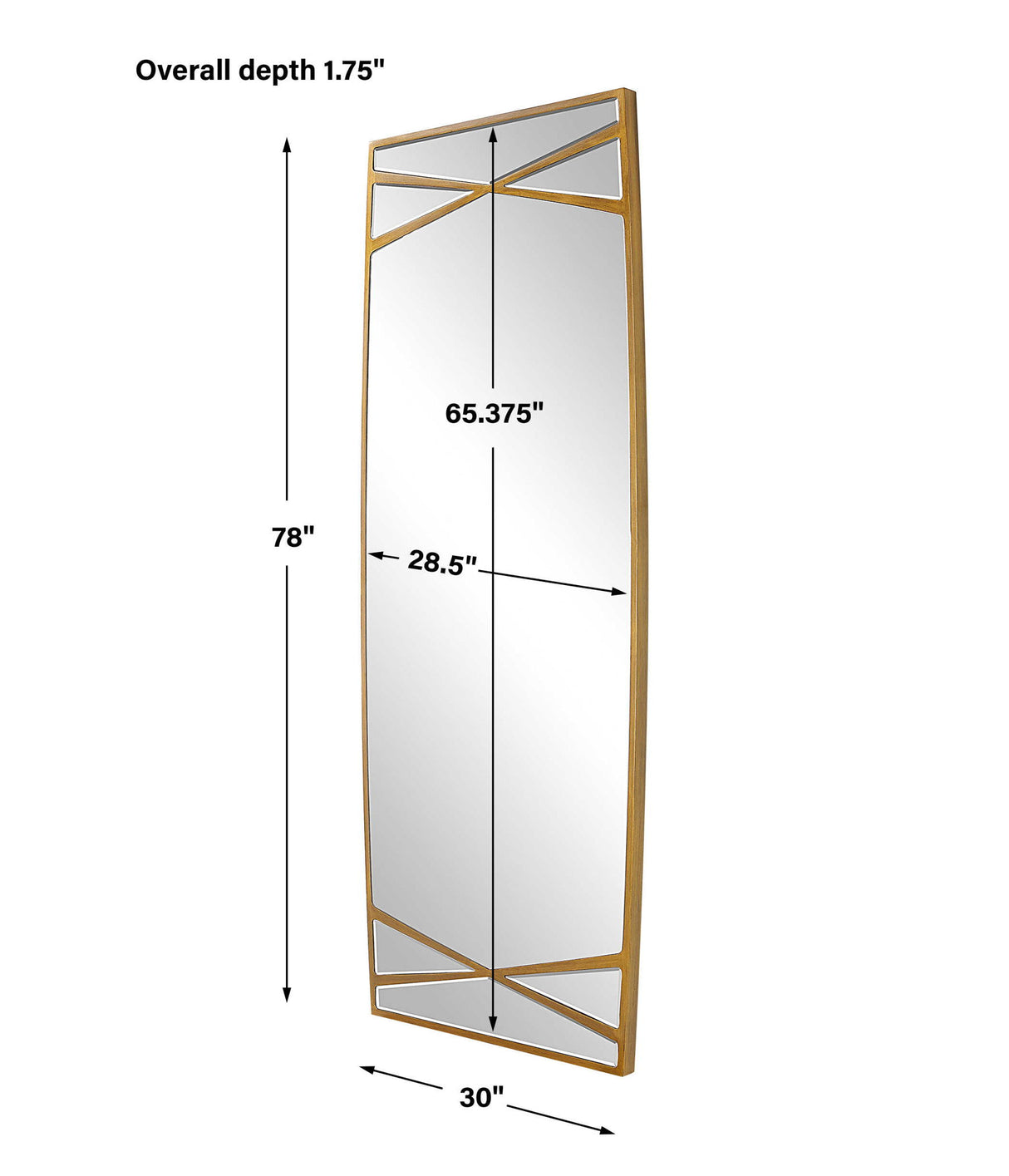 Gentry - Oversized Mirror - Gold