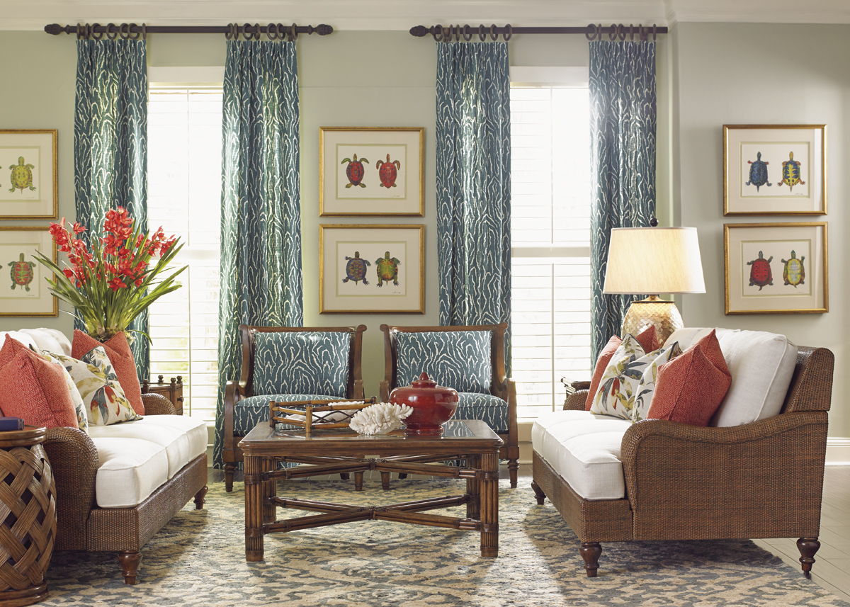 Bali Hai - Hibiscus Round Accent Table - Dark Brown