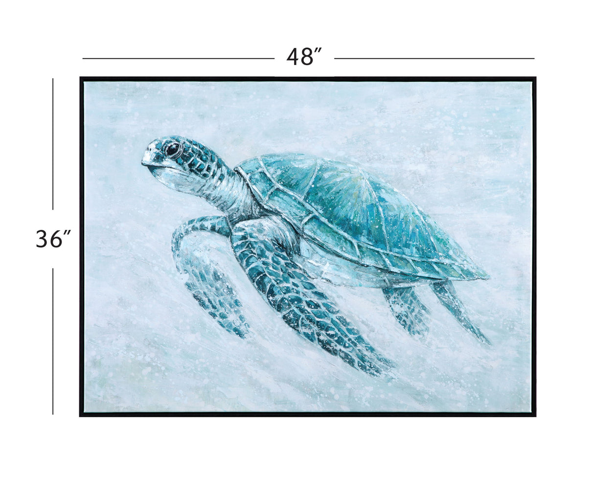 Kemps Bay Framed Canvas - Blue