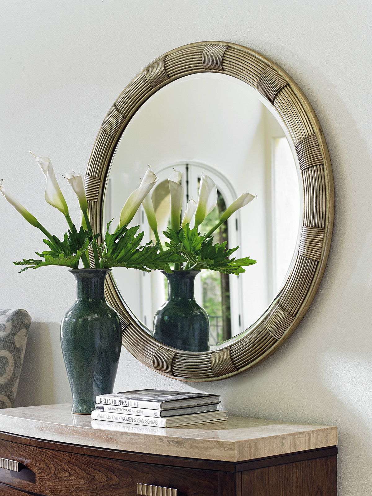 Laurel Canyon - Beverly Round Mirror - Gray
