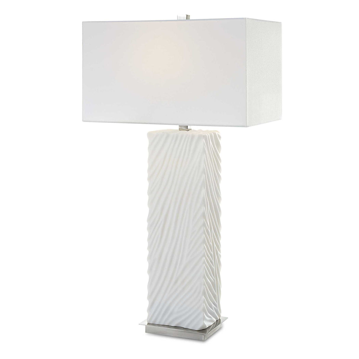 Pillar - Marble Table Lamp - White