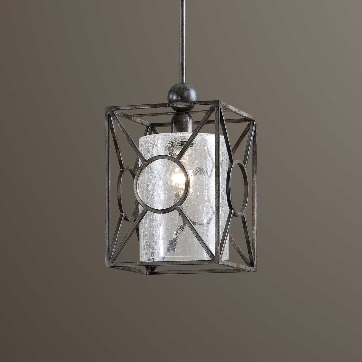 Arbela - 1 Light Mini Pendant - Gray, Dark