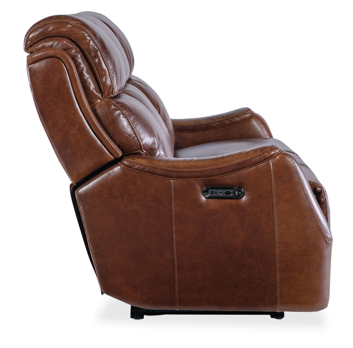 MS - Harlan Zero Gravity Power Sofa With Power Headrest - Dark Brown