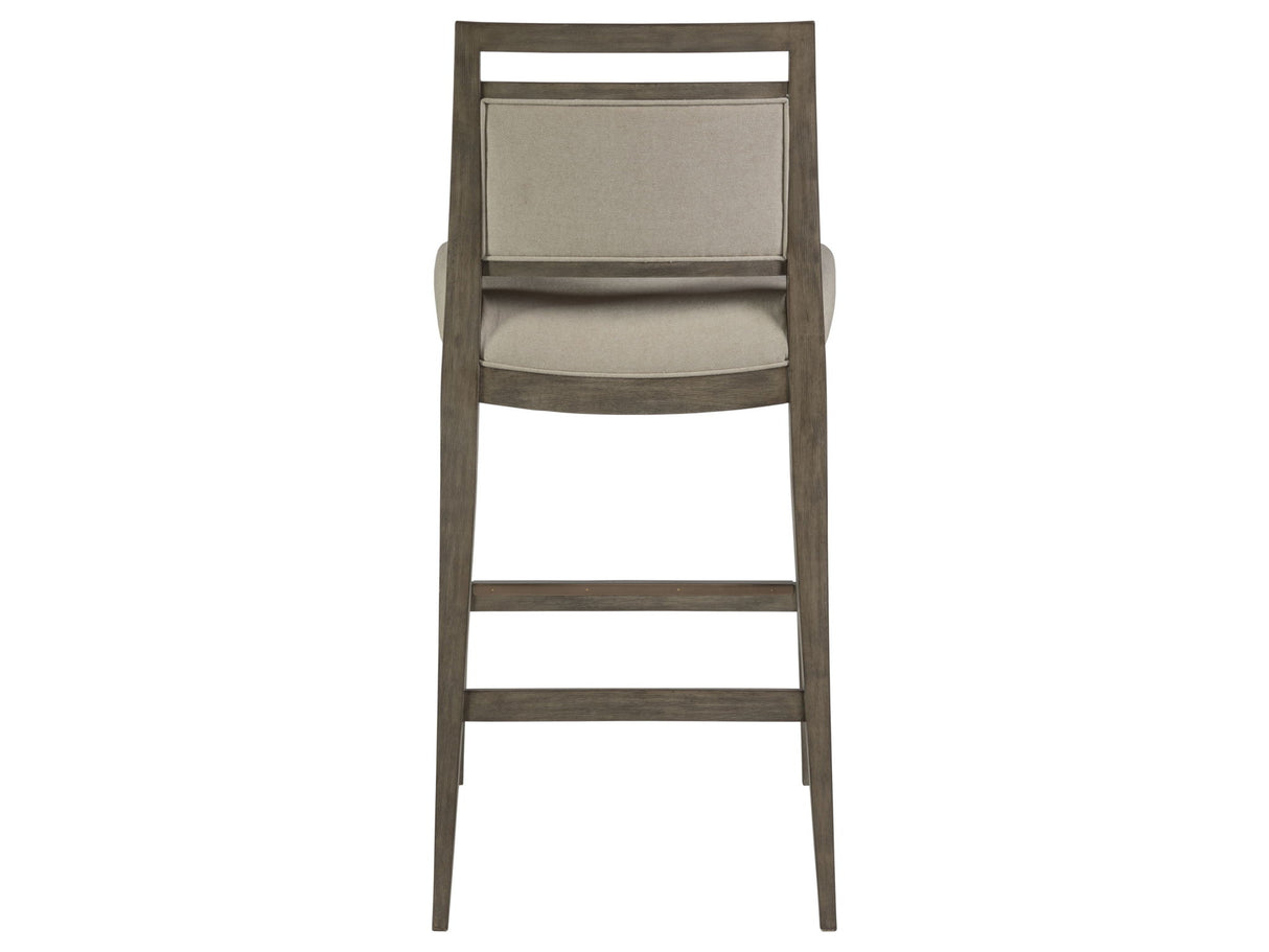 Cohesion Program - Nico Upholstered Barstool - Dark Brown