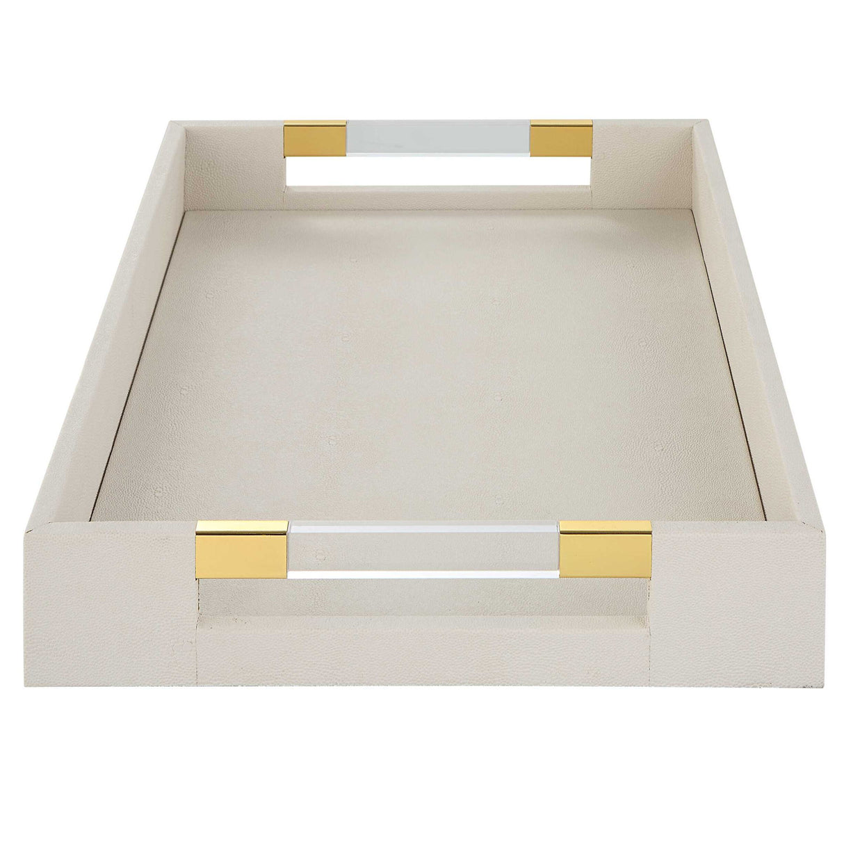 Wessex - Shagreen Tray - White