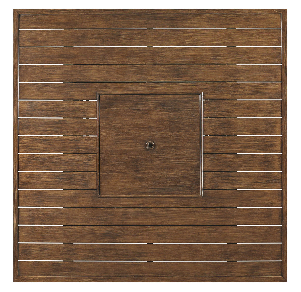 Paradise Trail - Square Bar Table w/Fire Pit - Medium Brown