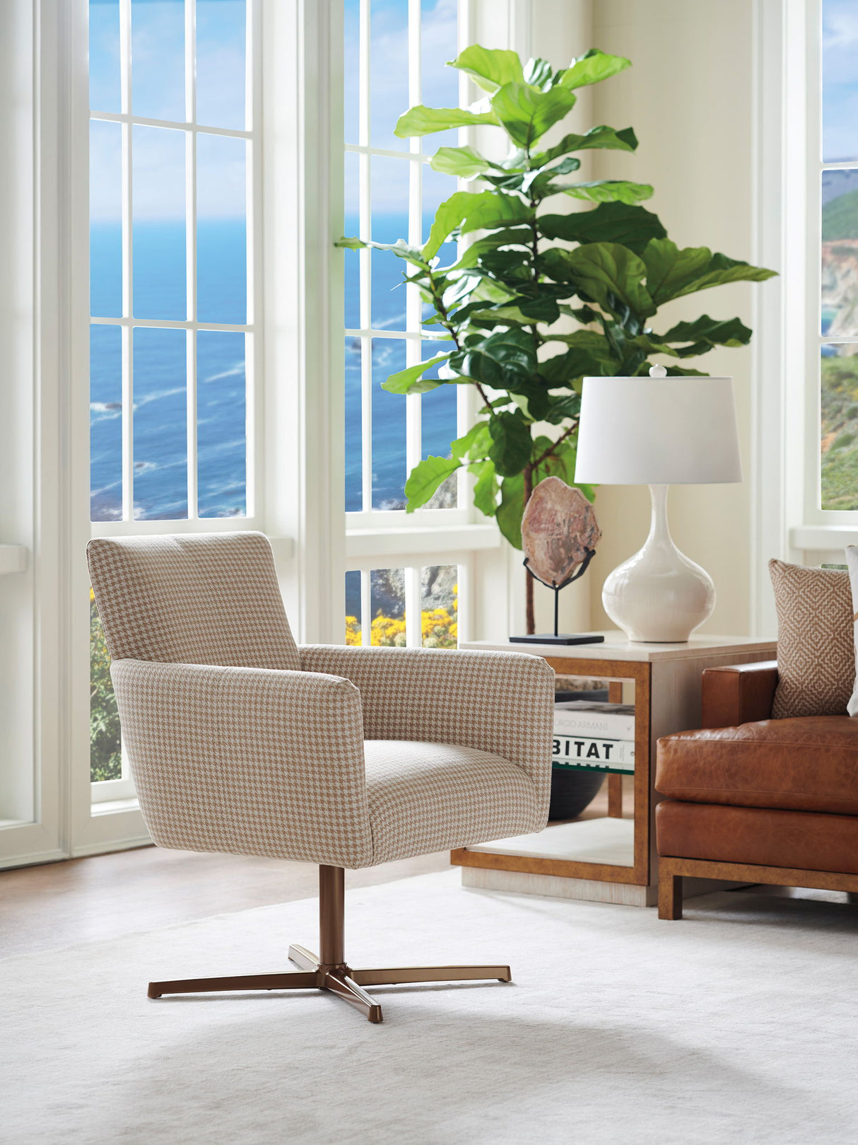 Barclay Butera Upholstery - Brooks Swivel Chair