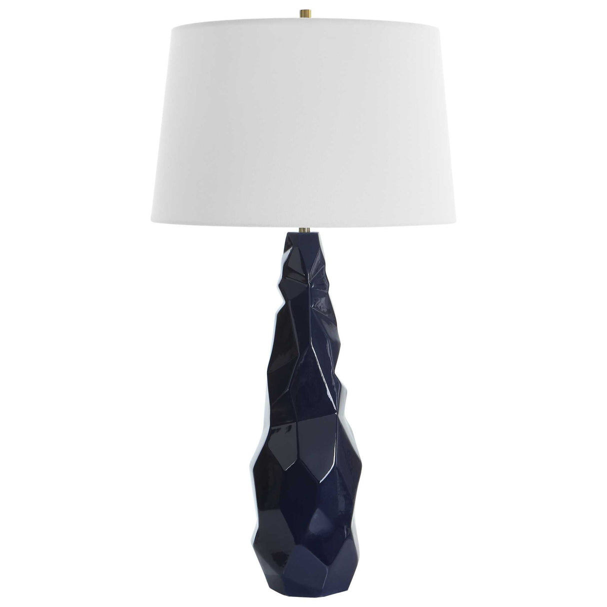 Kavos - Geometric Blue Table Lamp