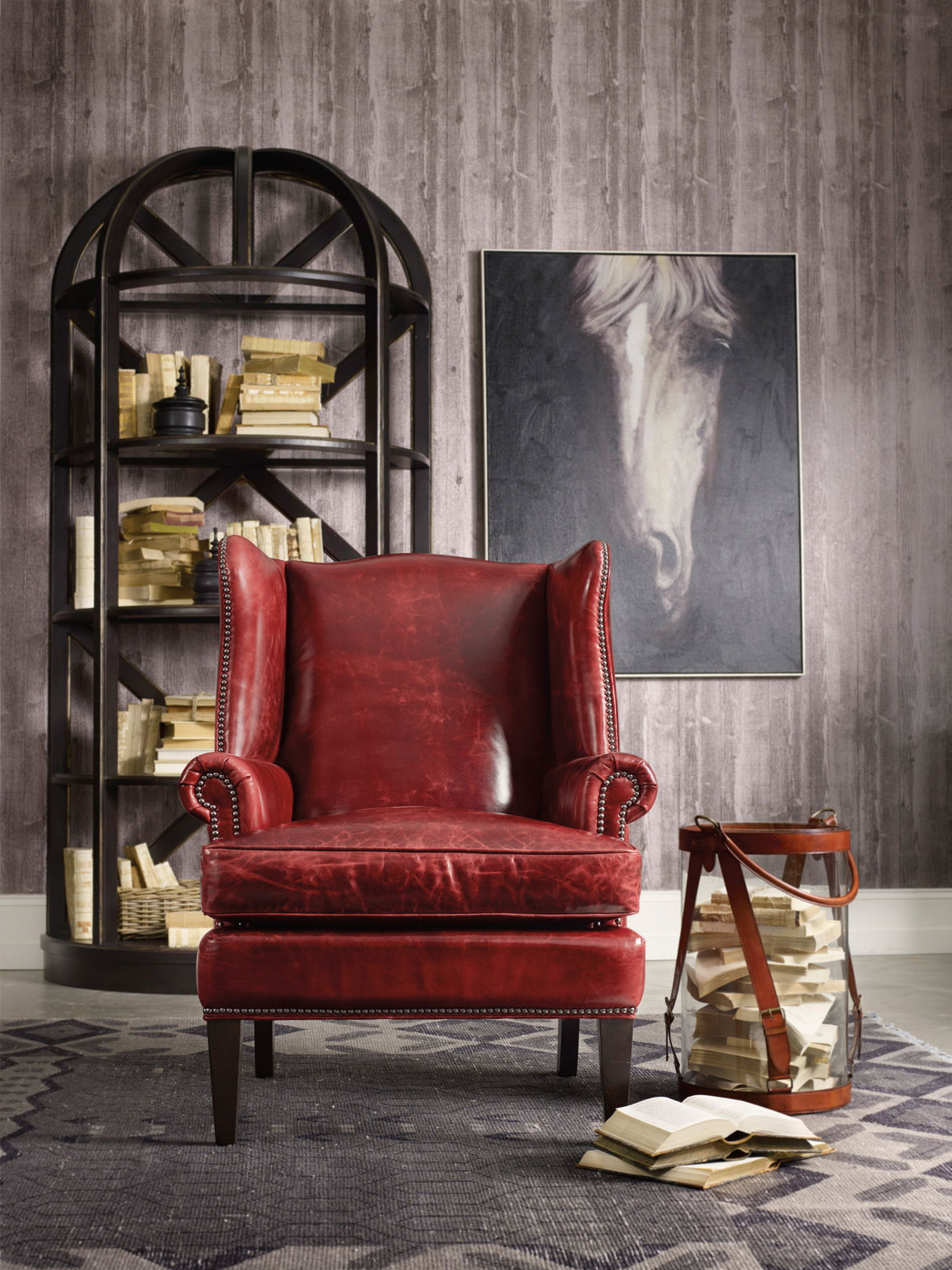CC - Blakeley Club Chair - Dark Red
