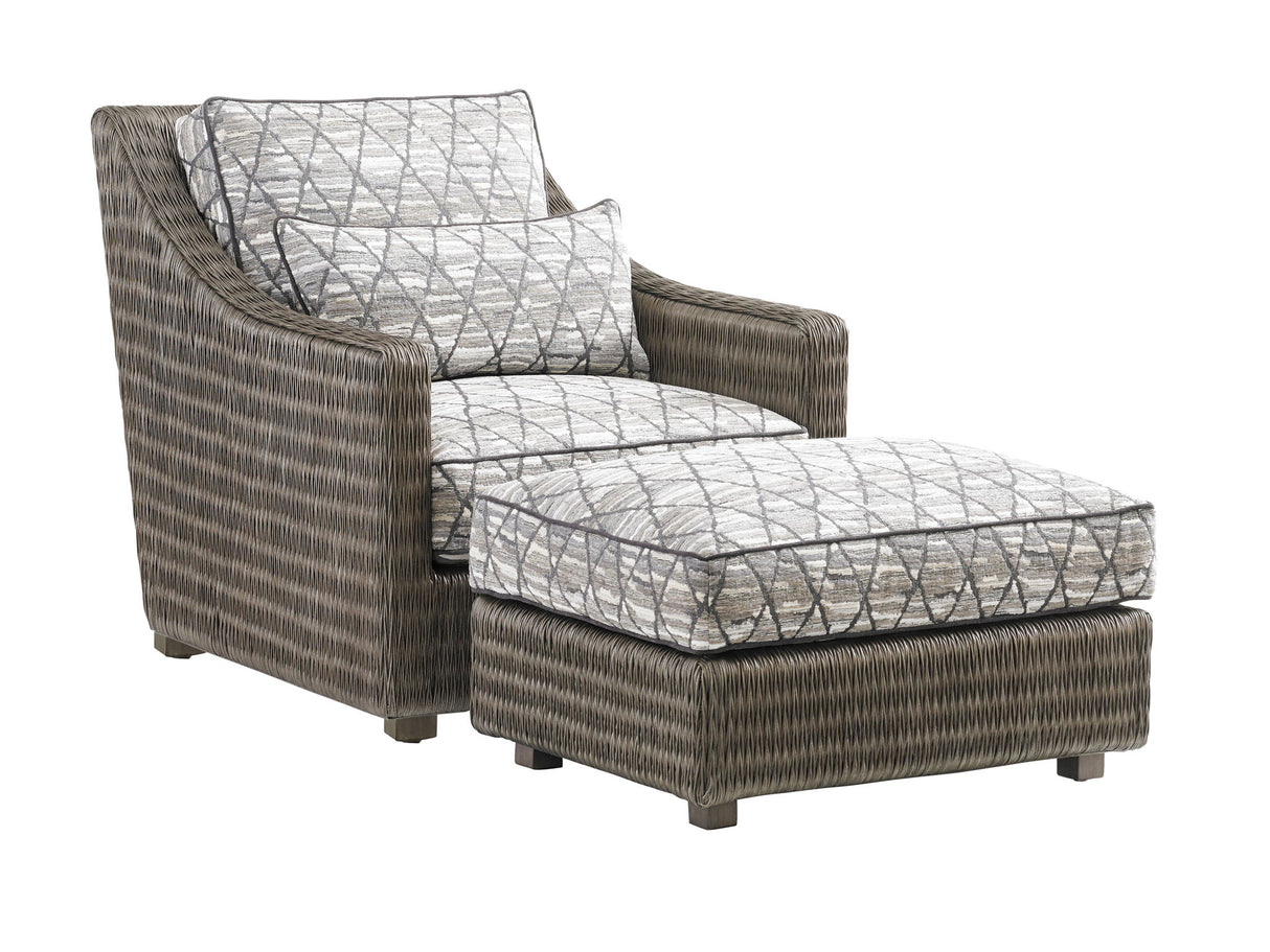 Cypress Point - Hayes Ottoman - Dark Gray / Gray