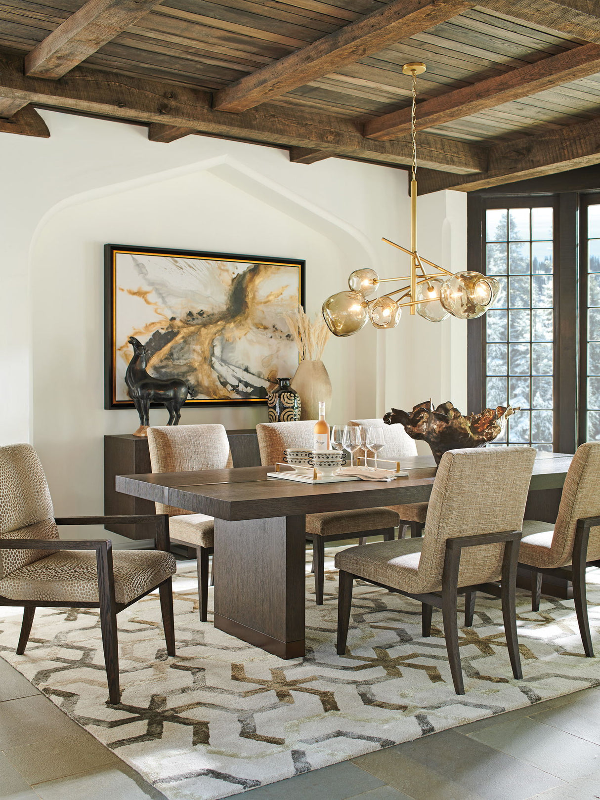 Park City - Ironwood Rectangular Dining Table - Dark Brown