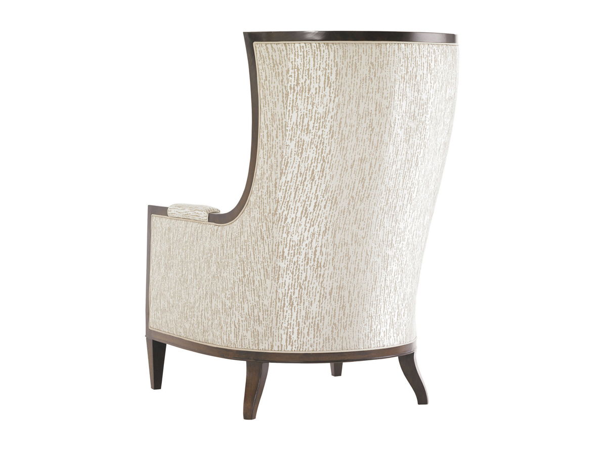 Lexington Upholstery - Greenwood Chair - Dark Brown / Beige