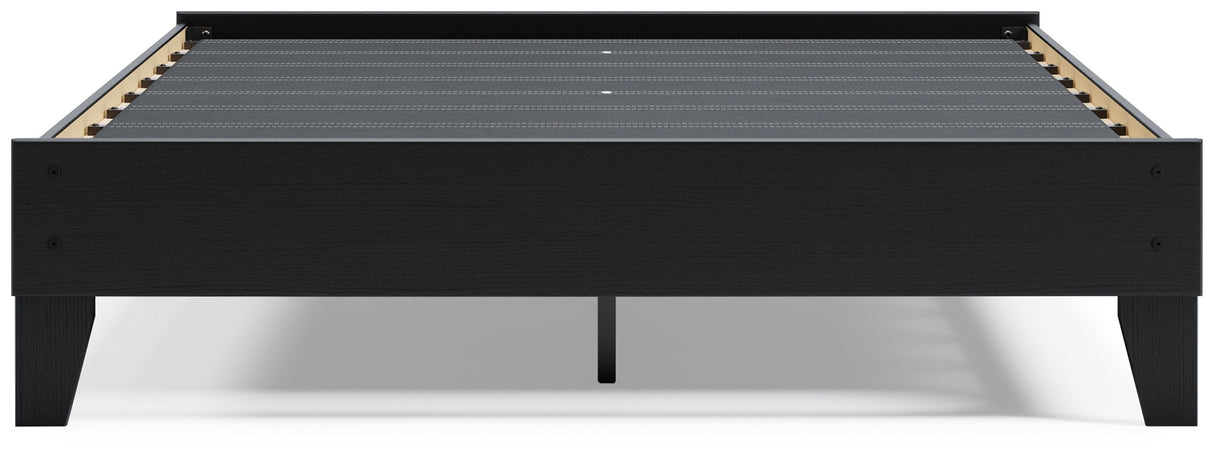 Finch - Queen Platform Bed - Black