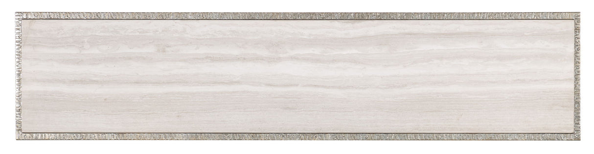 Melange - Sabre Console Table - Pearl Silver