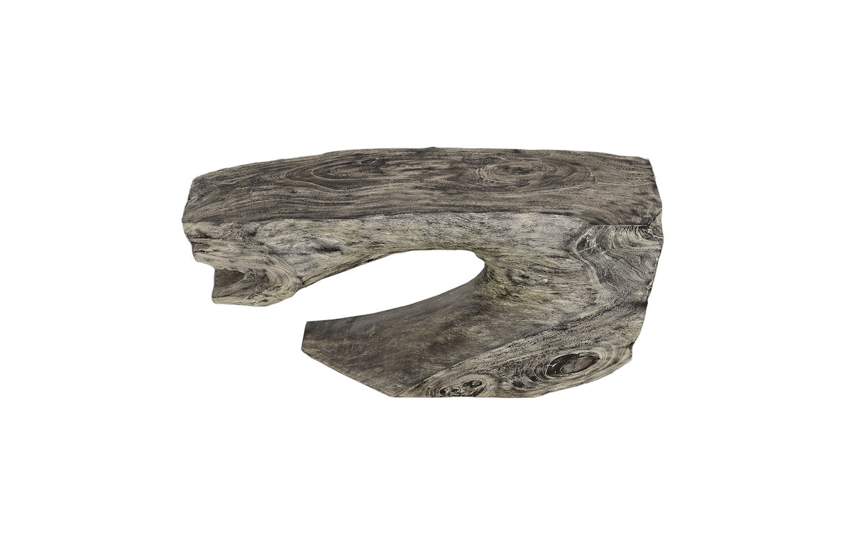 Freeform Console Table Gray Stone