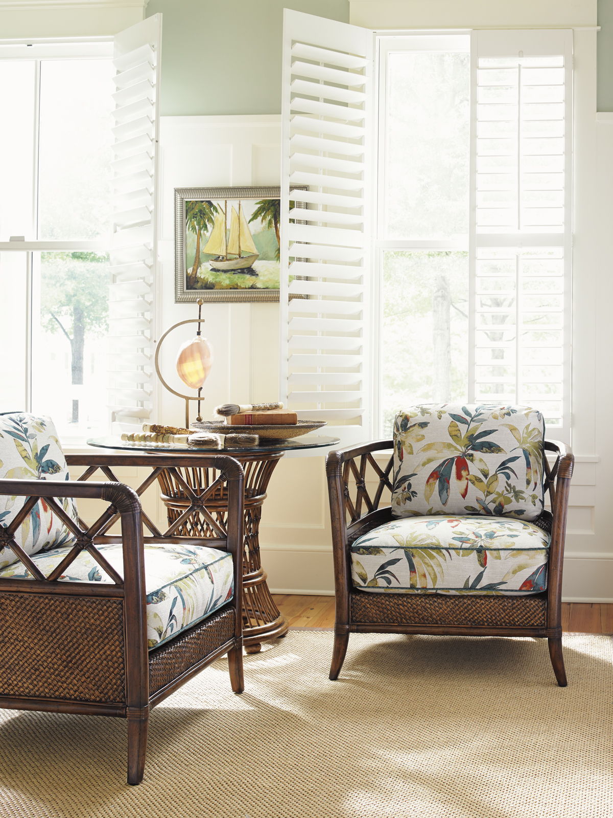 Bali Hai - Aruba Dining Table With Glass Top