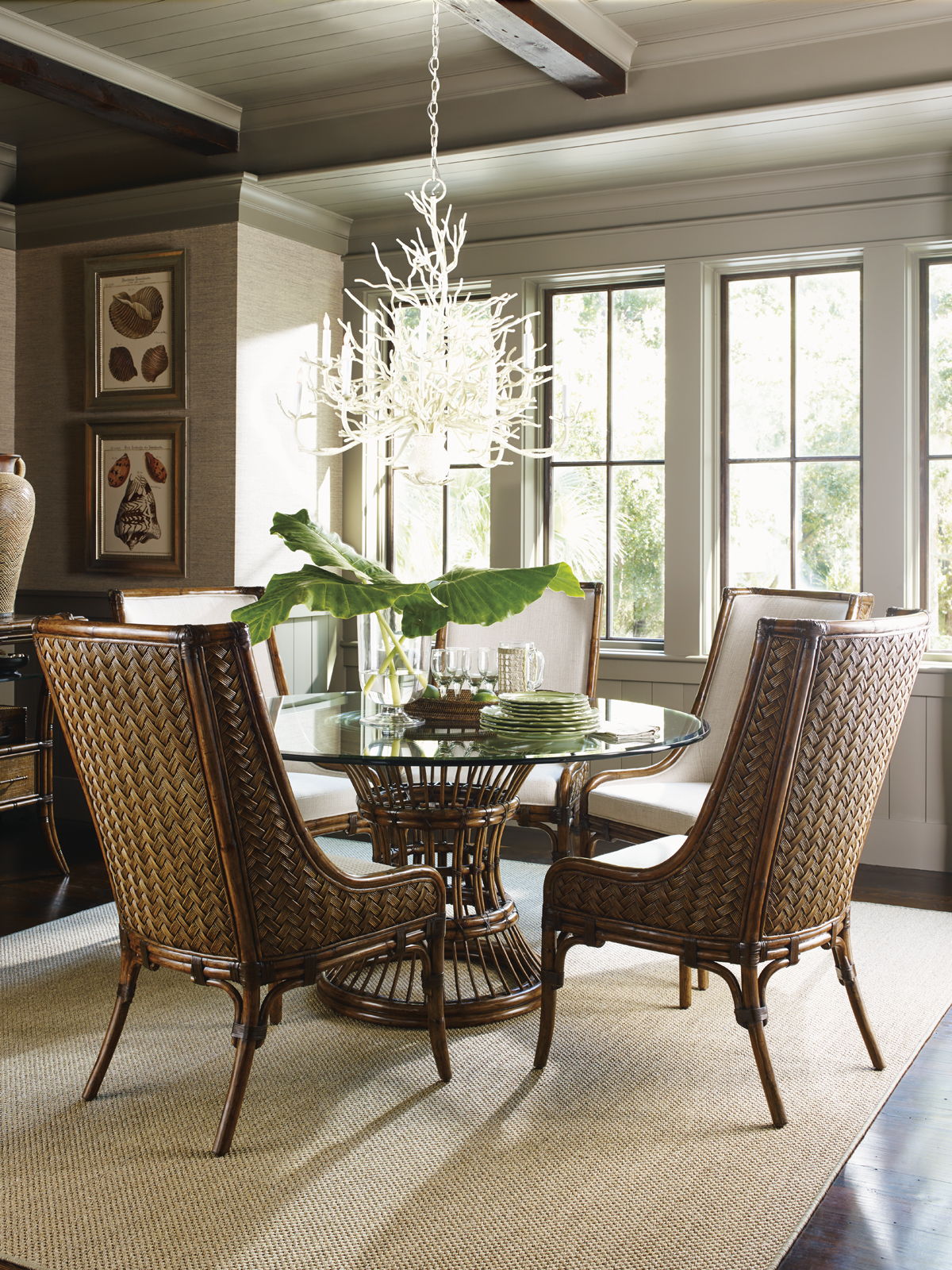 Bali Hai - Latitude Dining Table With Glass Top