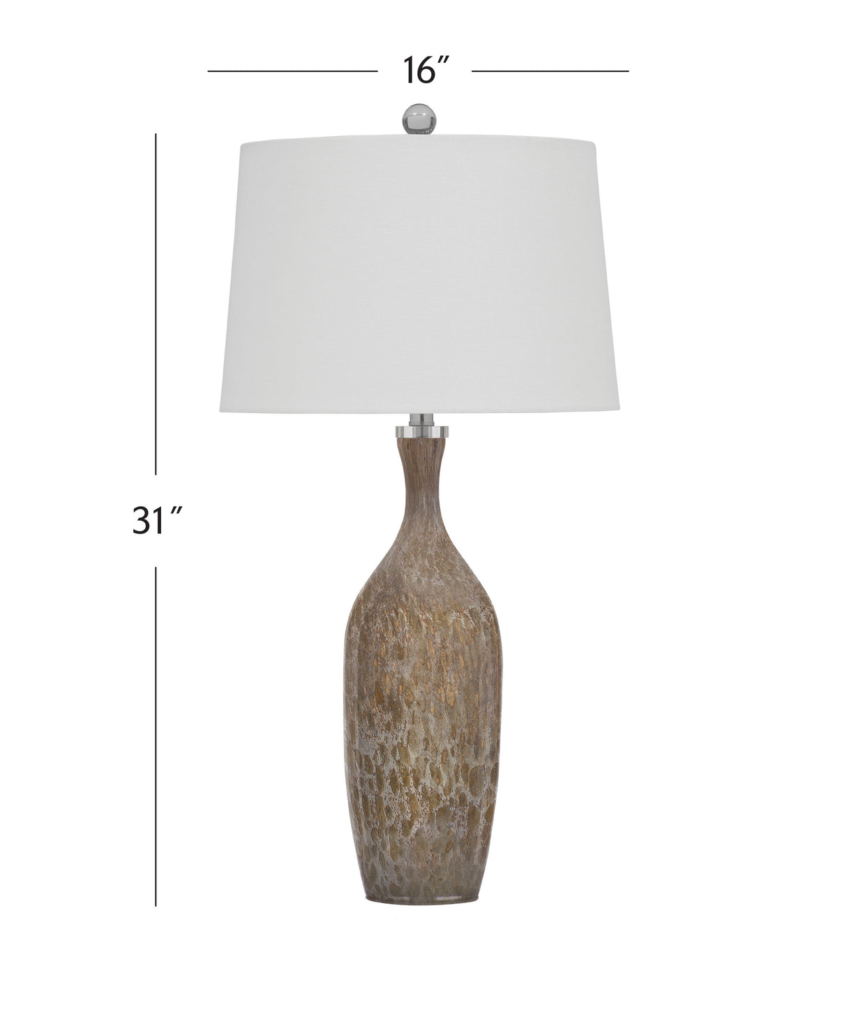 Greeley - Table Lamp - Dark Brown / White