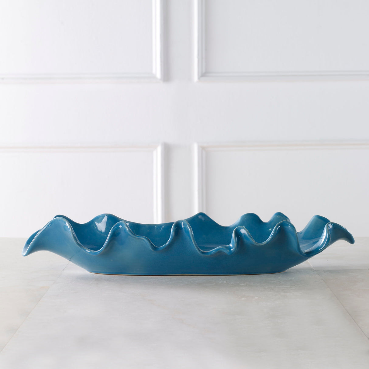Ruffled Feathers - Bowl - Blue