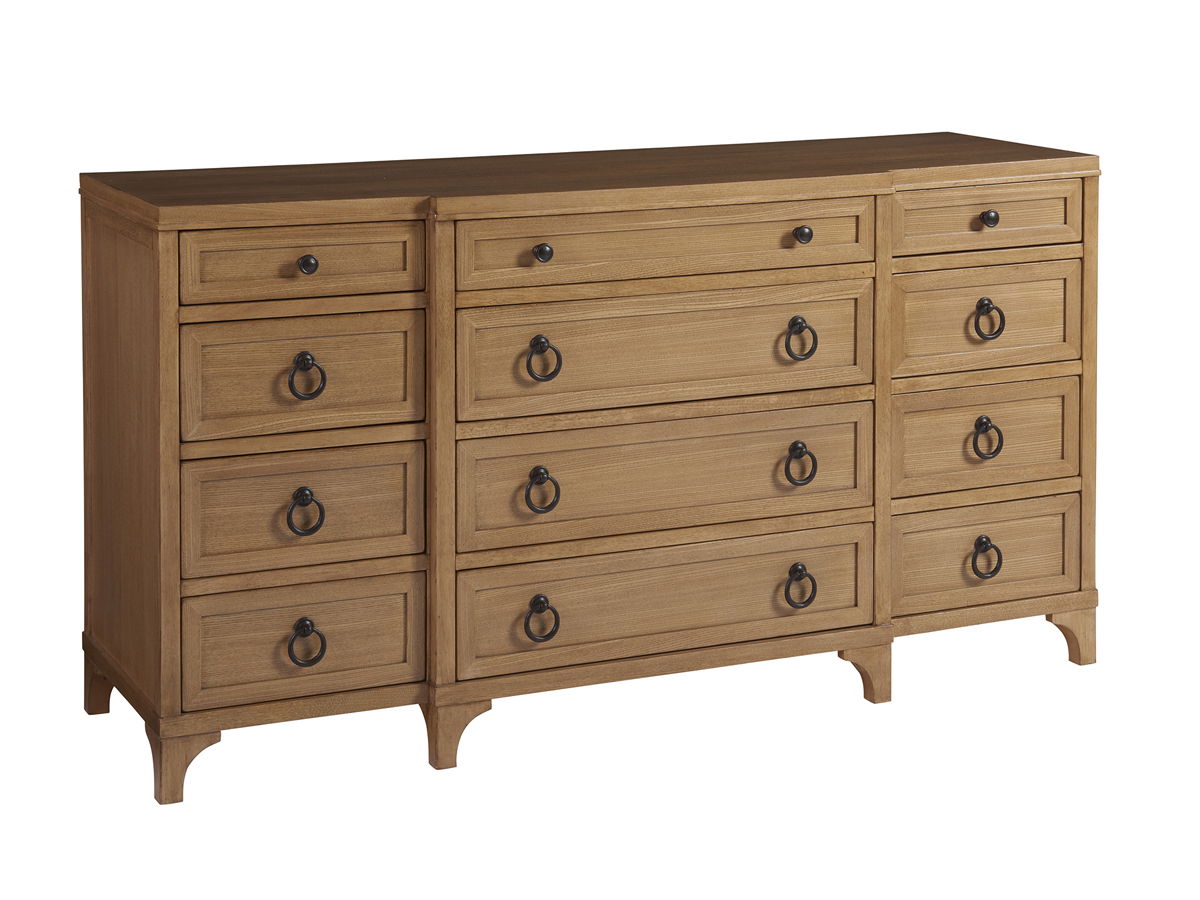 Newport - Garnet Breakfront Dresser