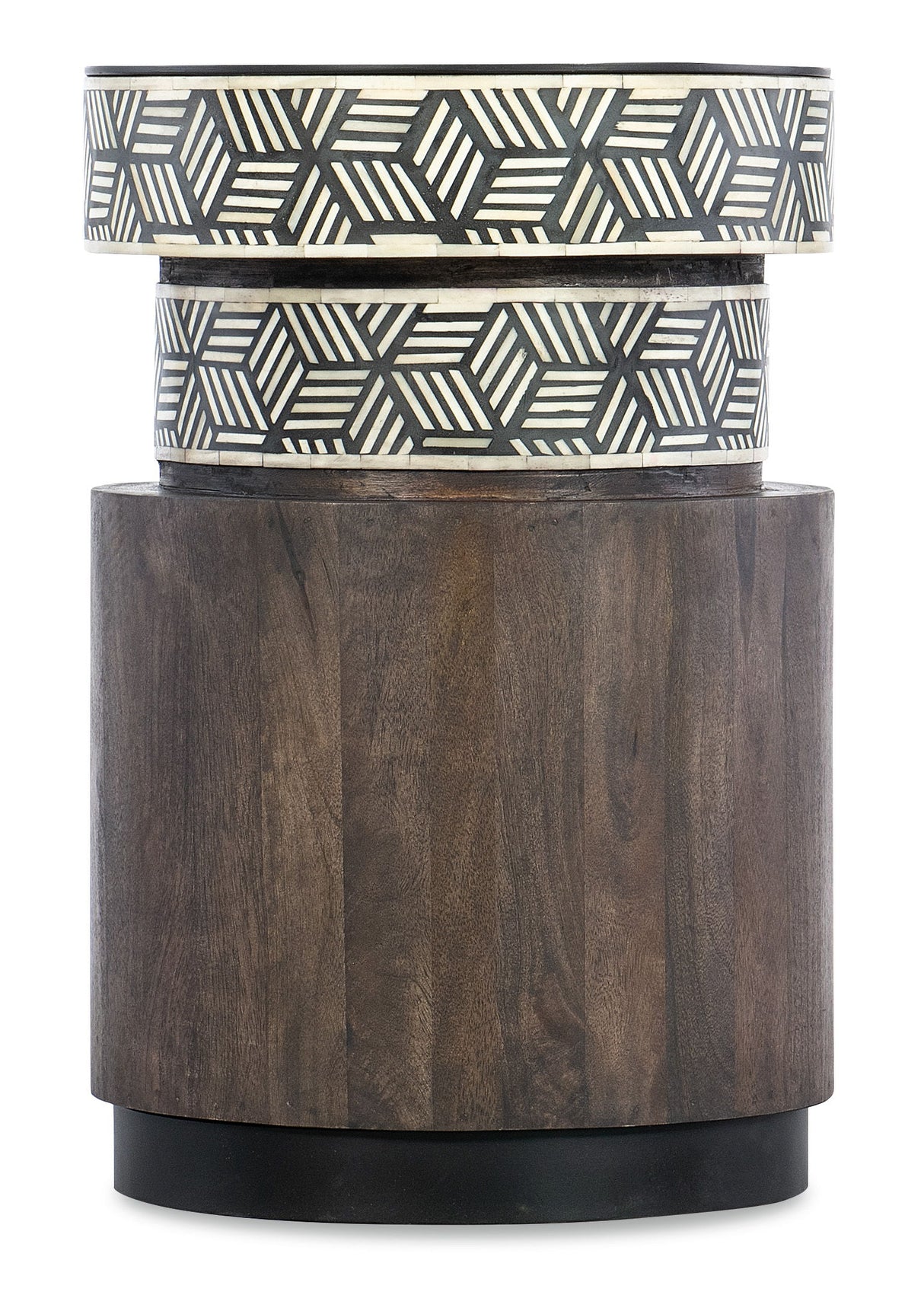 Commerce And Market - Vector Round Side Table - Dark Brown