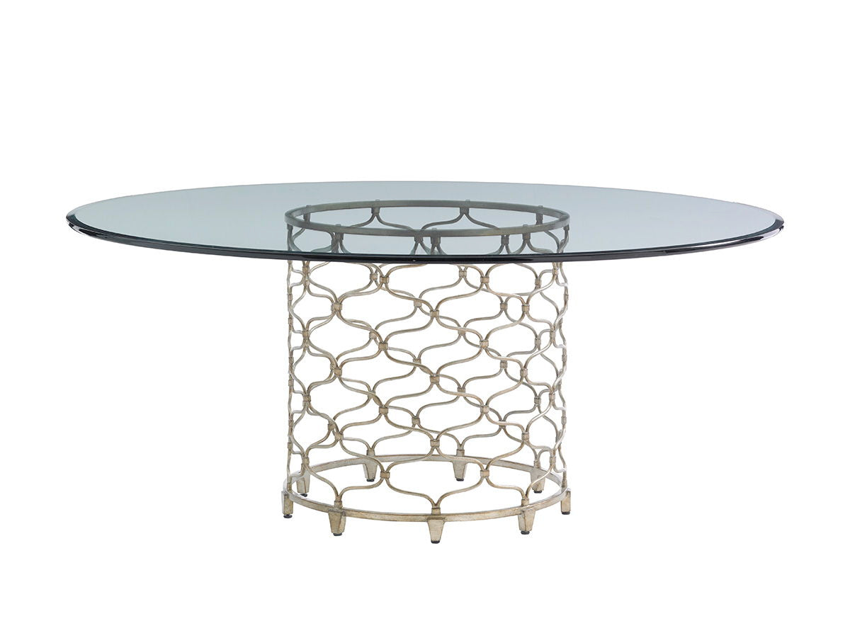 Laurel Canyon - Bollinger Round Dining Table With Glass Top