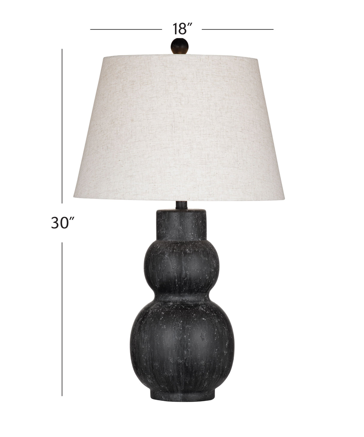 Cabo - Rojo Table Lamp - Black / Beige
