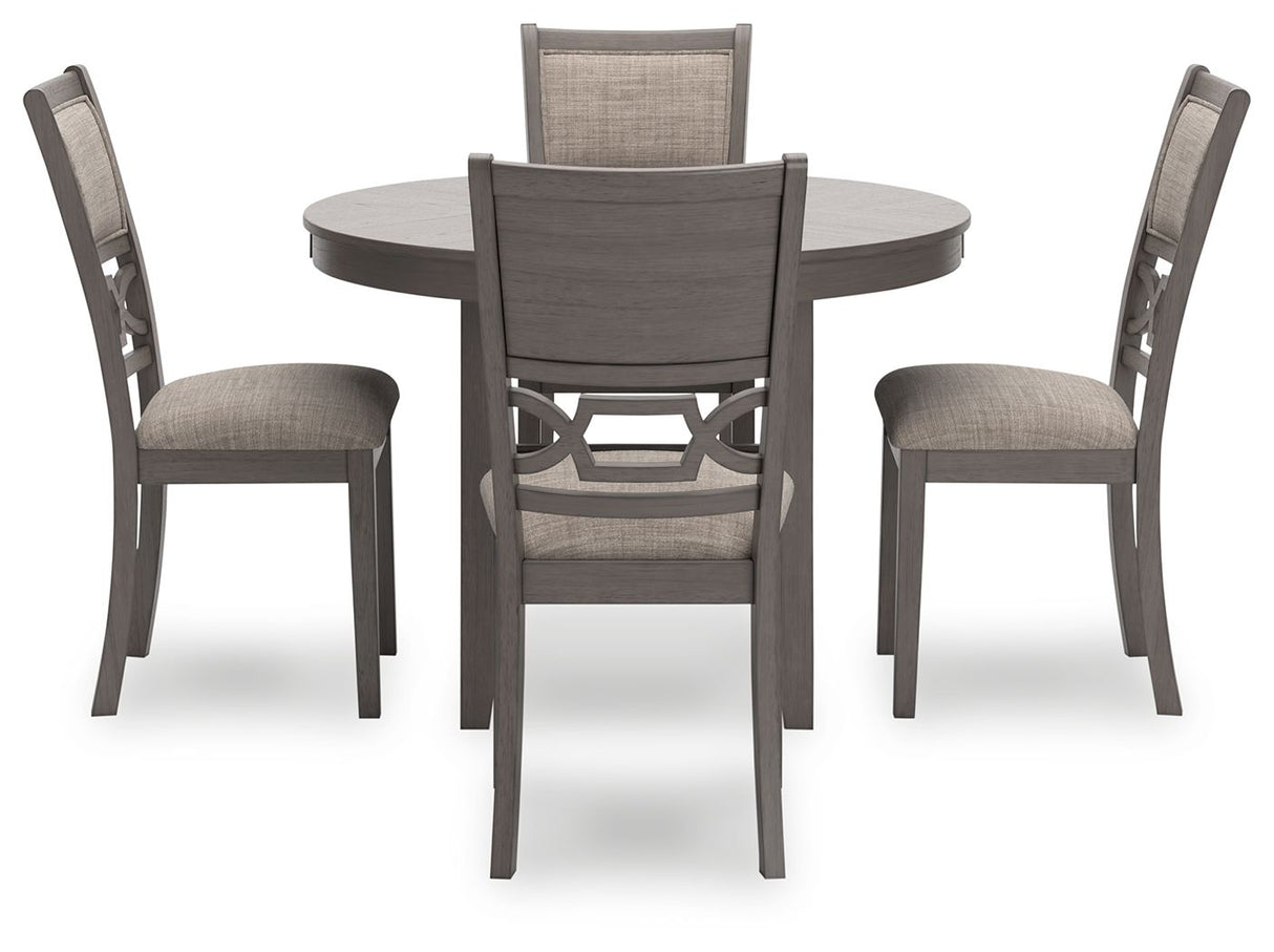 Wrenning - Dining Room Table Set (Set of 5) - Gray